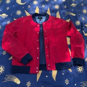 Red Bomber Jacket